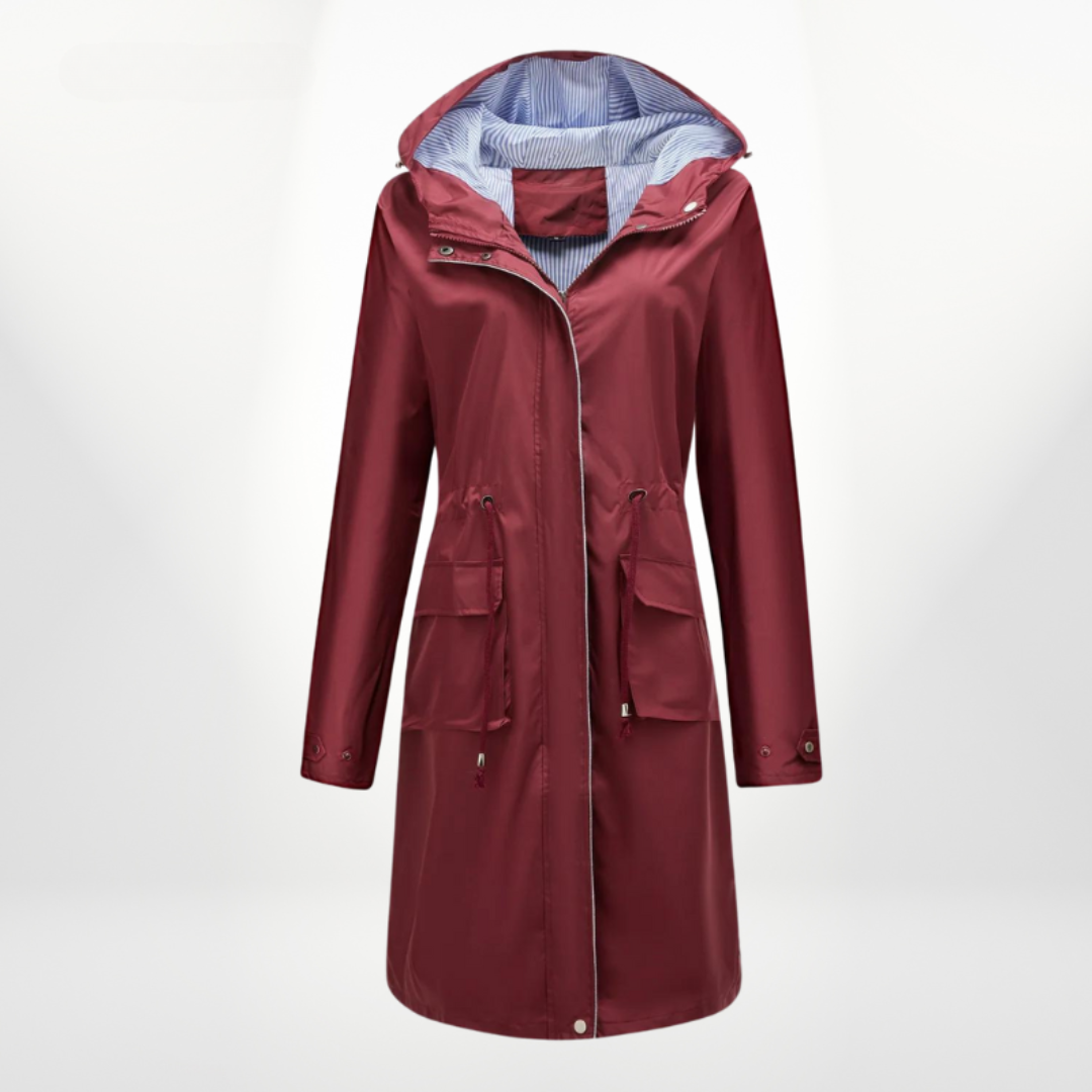 CASSIDY STYLISH WATERPROOF TRENCHCOAT