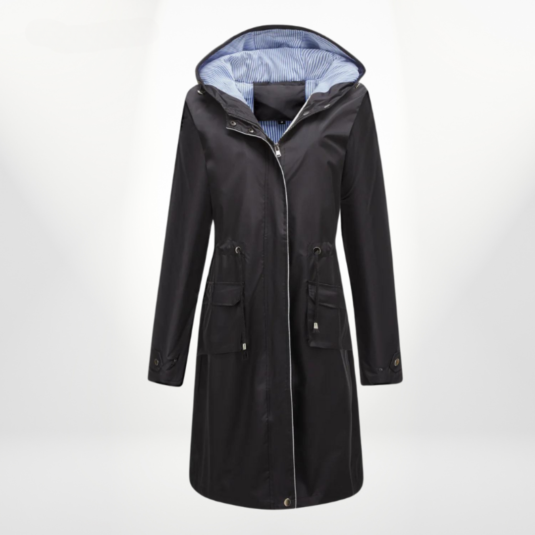 CASSIDY STYLISH WATERPROOF TRENCHCOAT