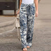 VERA RETRO PRINT PANTS WHITE