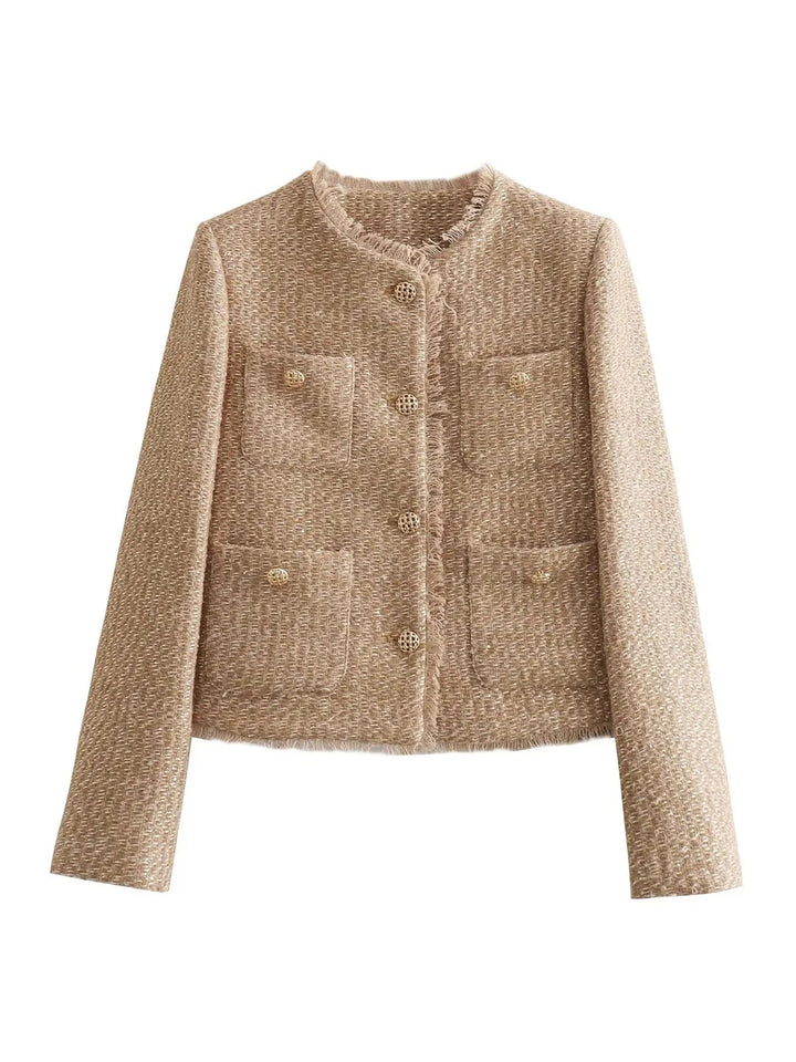 GRETL TWEED CROPPED JACKET