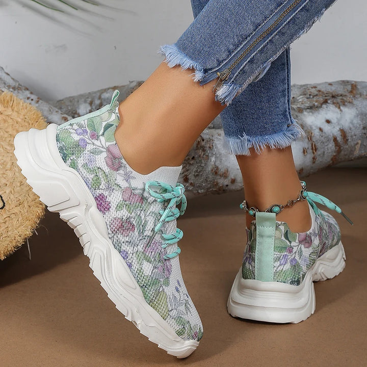 MARGIT FLOWER KNIT SNEAKERS