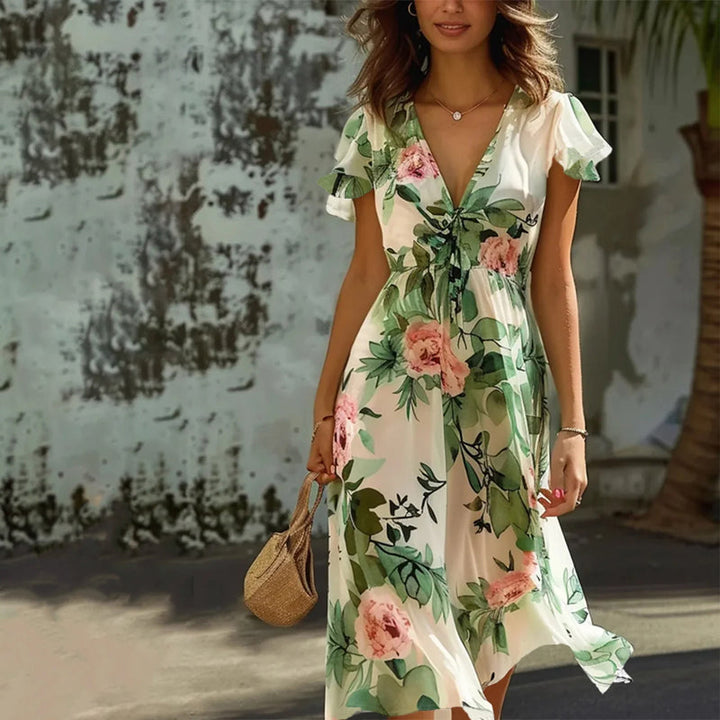 HEDWIG ELEGANT FLORAL DRESS