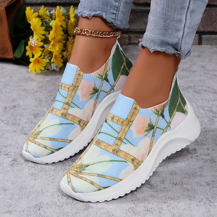 FRANZISKA FLOWER KNIT SNEAKERS