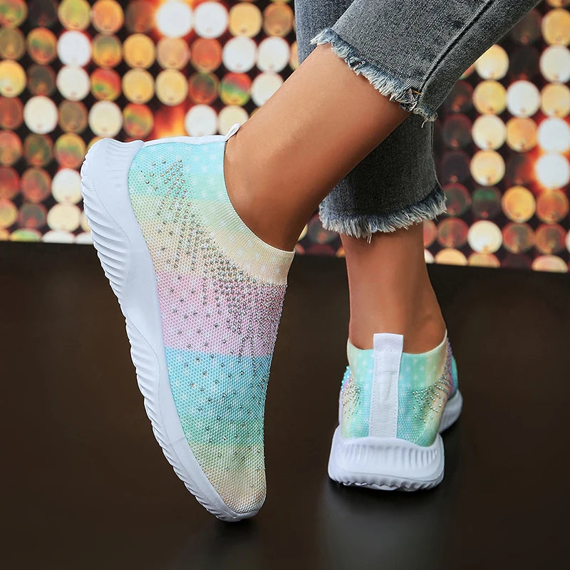 THORDIS RAINBOW KNIT SNEAKERS