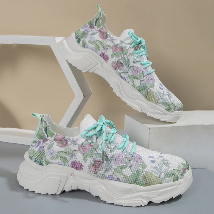 MARGIT FLOWER KNIT SNEAKERS