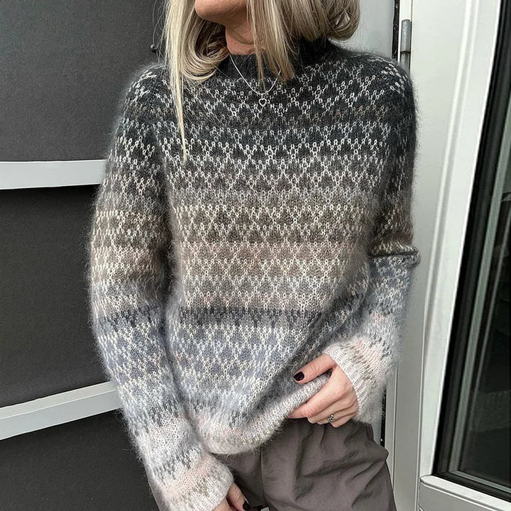 VERENA CONTRAST VINTAGE SWEATER