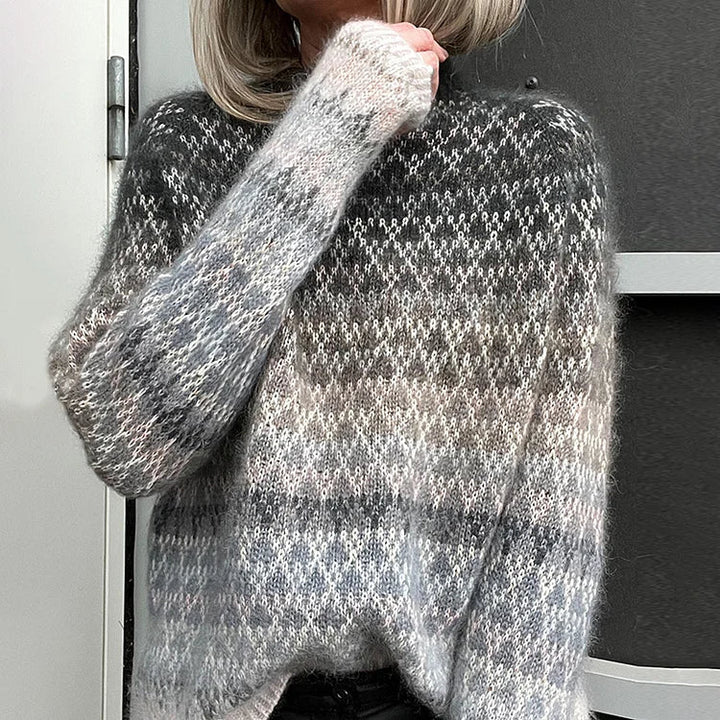 VERENA CONTRAST VINTAGE SWEATER