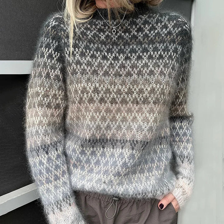 VERENA CONTRAST VINTAGE SWEATER