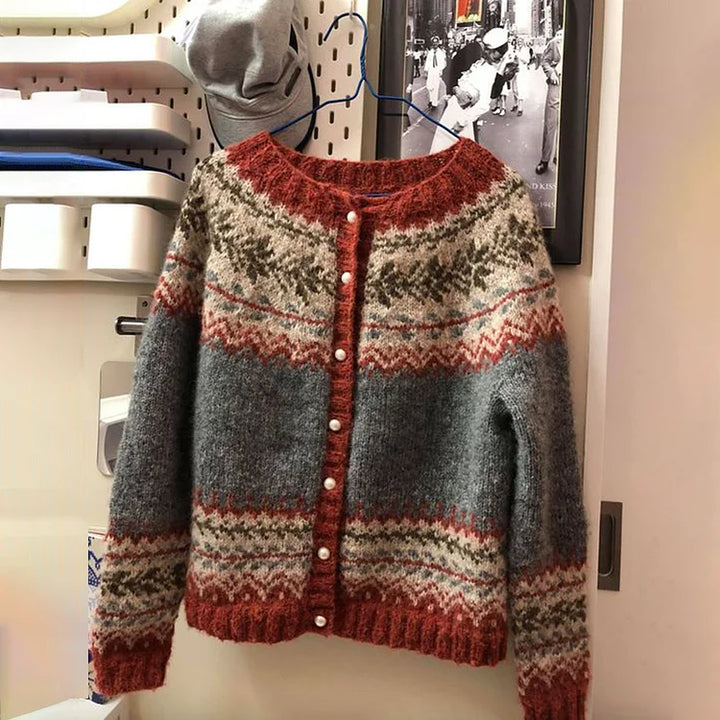 NADIA VINTAGE BUTTONED SWEATER