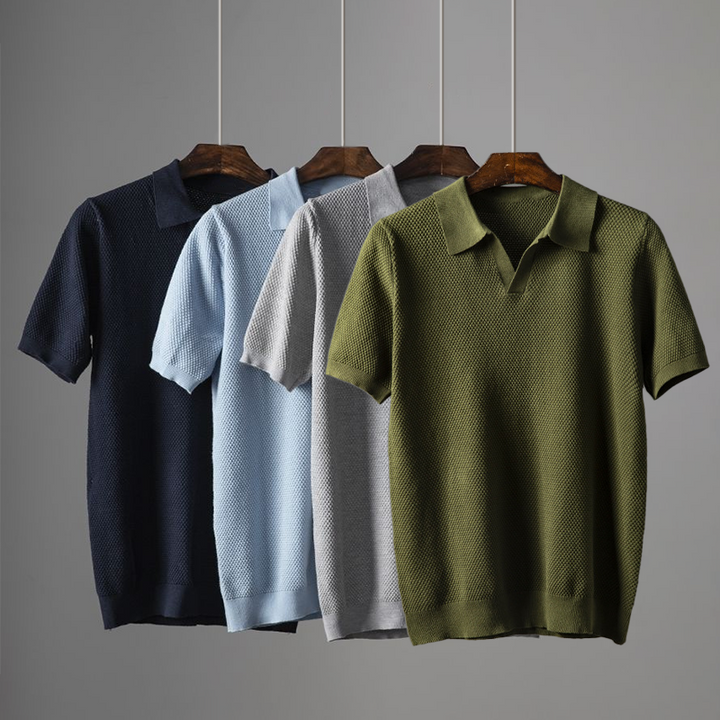 SALVATORE PERUVIAN COTTON POLO SHIRT