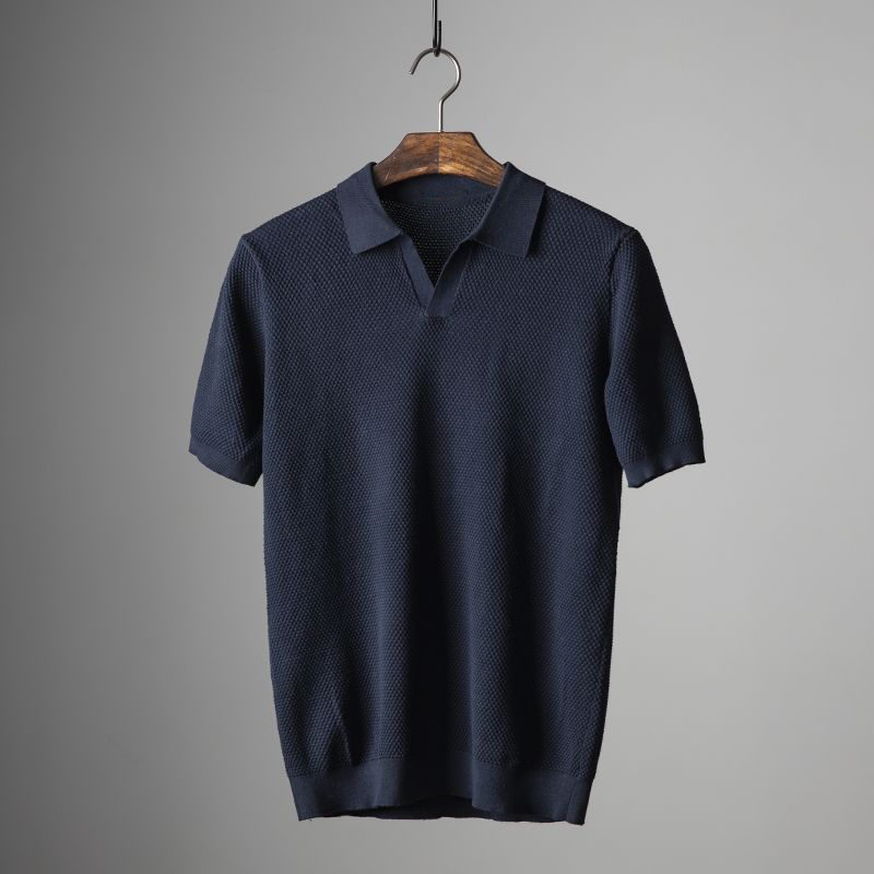 SALVATORE PERUVIAN COTTON POLO SHIRT