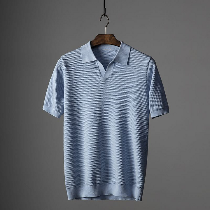 SALVATORE PERUVIAN COTTON POLO SHIRT