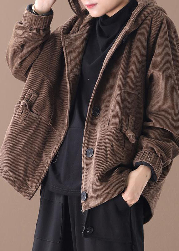 CLÉMENCE HOODED CORDUROY OUTWEAR