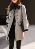 LA VALÉRIE GREY PATCHWORK TRENCH