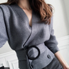 OPHÉLIE COUTURE ELEGANT BELTED CARDIGAN