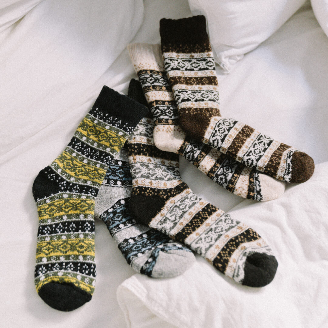 ERIK (5 PAIRS) - WOOL SOCKS FOR MEN & WOMEN