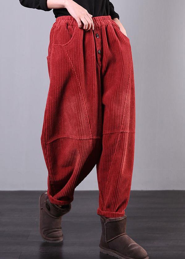 VIVIANE OVERSIZE FALL CORDUROY CASUAL PANTS