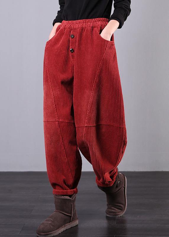 VIVIANE OVERSIZE FALL CORDUROY CASUAL PANTS