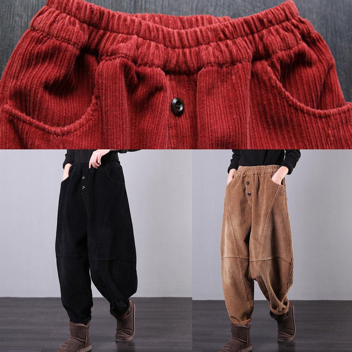 VIVIANE OVERSIZE FALL CORDUROY CASUAL PANTS