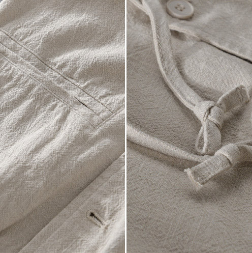 ROUX-ALAIN PREMIUM LINEN HOODED JACKET