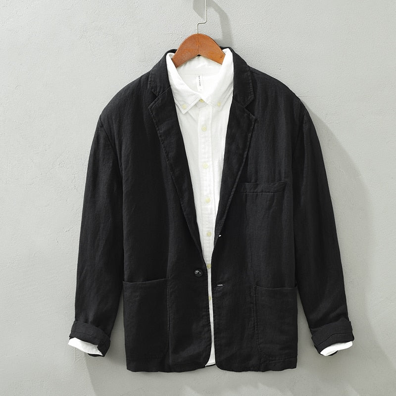 DÎON-VINCENT BREATHABLE LINEN BLAZER