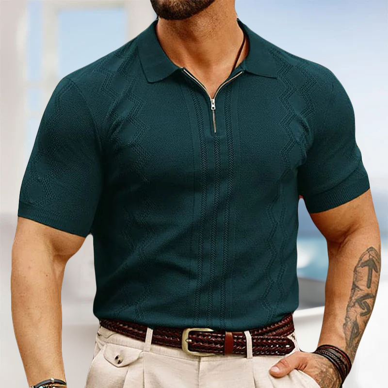 VINCENT CASTILLO KNITTED POLO SHIRT