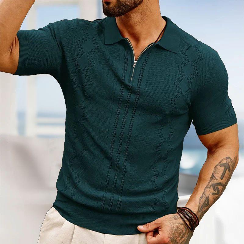 VINCENT CASTILLO KNITTED POLO SHIRT