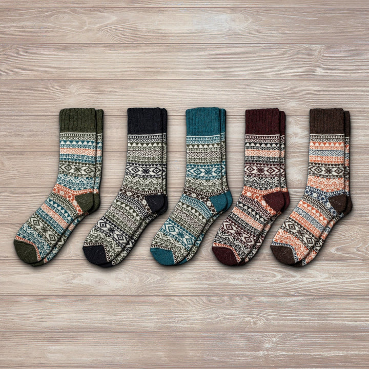 SIV (5 PAIRS) - WOOL SOCKS FOR MEN & WOMEN