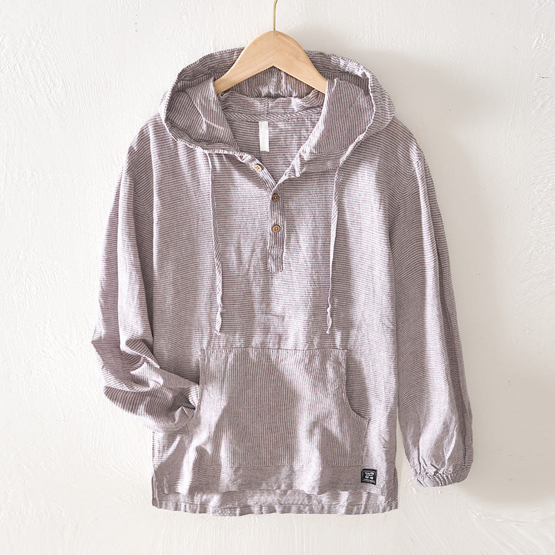 DAVID-LUC PREMIUM LINEN HOODIE