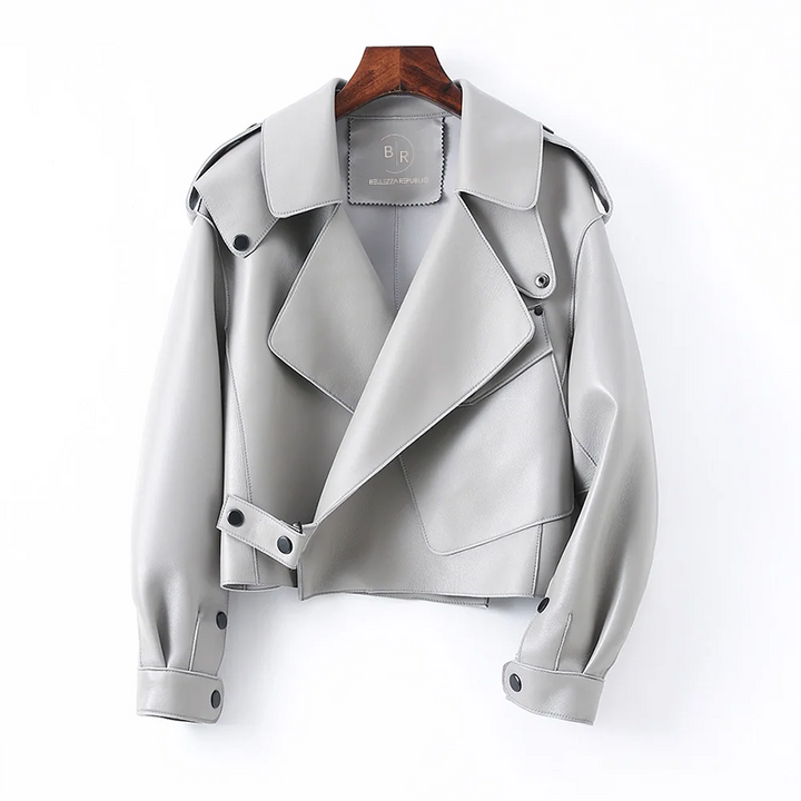 L'AURABLEND PU LEATHER JACKET BY LILIAN-THOURAM™