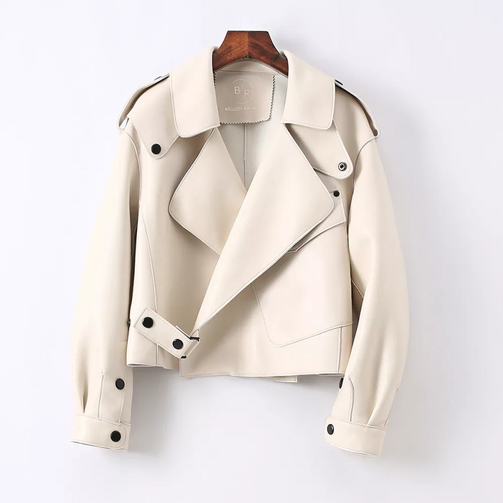 L'AURABLEND PU LEATHER JACKET BY LILIAN-THOURAM™