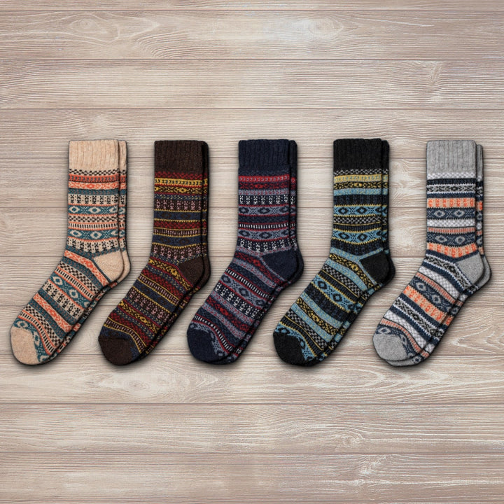 LEIF (5 PAIRS) - WOOL SOCKS FOR MEN & WOMEN