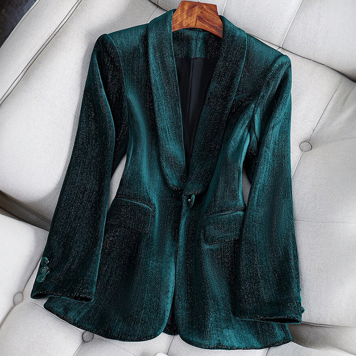 VAGUE SATIN BLAZER BY RIVE-THOURAM